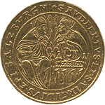 ザルツブルグ　10ダカット金貨　1565年（VF+ 850万円）