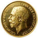 イギリス　5ポンド金貨　ジョージ5世　1911年（UNC 250万円）